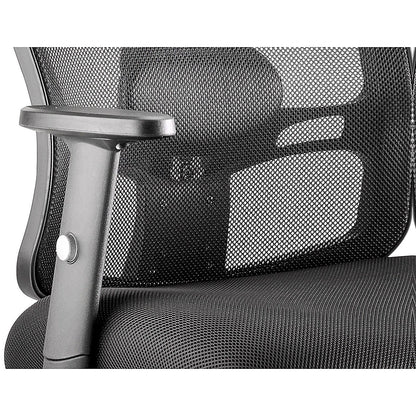 Portland Operator Chair, Height Adjustable Arms, Black