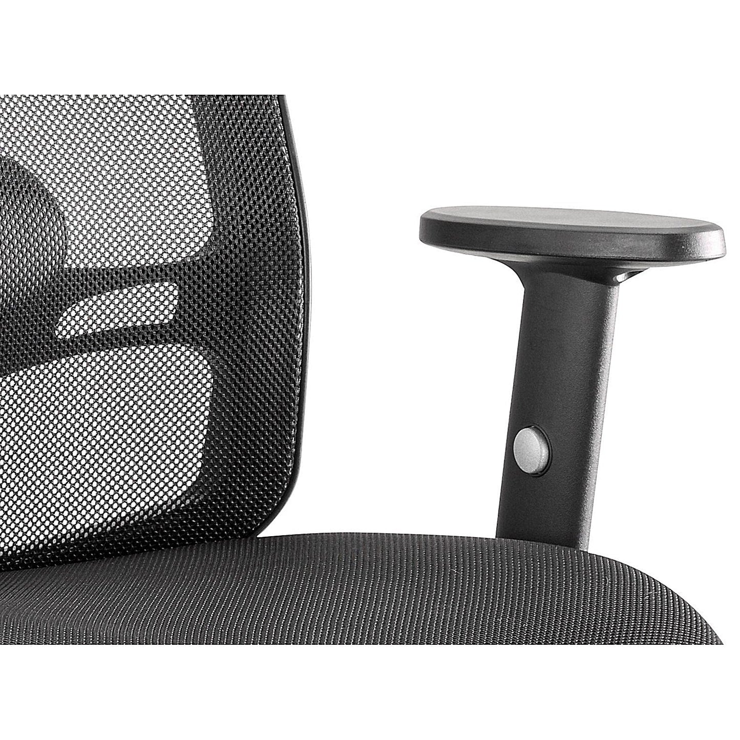 Portland Operator Chair, Height Adjustable Arms, Black
