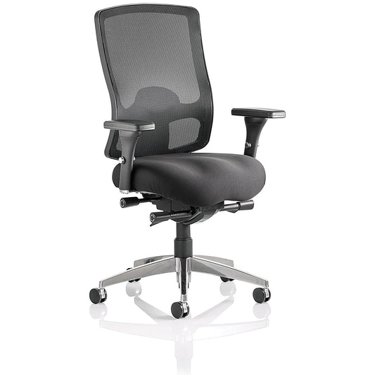 Regent Task Mesh Back Operator Chair, Height Adjustable Arms, Black