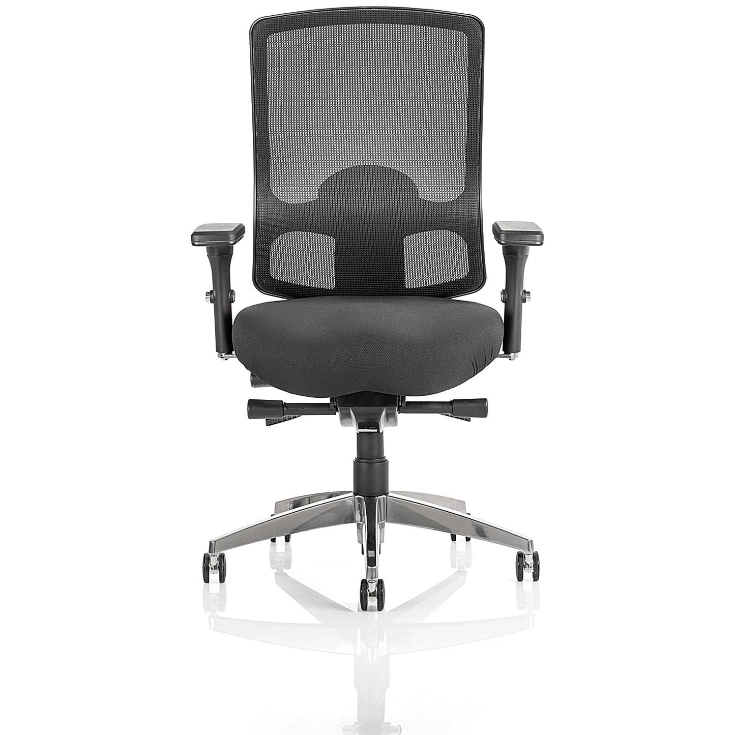 Regent Task Mesh Back Operator Chair, Height Adjustable Arms, Black