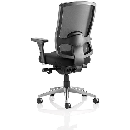 Regent Task Mesh Back Operator Chair, Height Adjustable Arms, Black