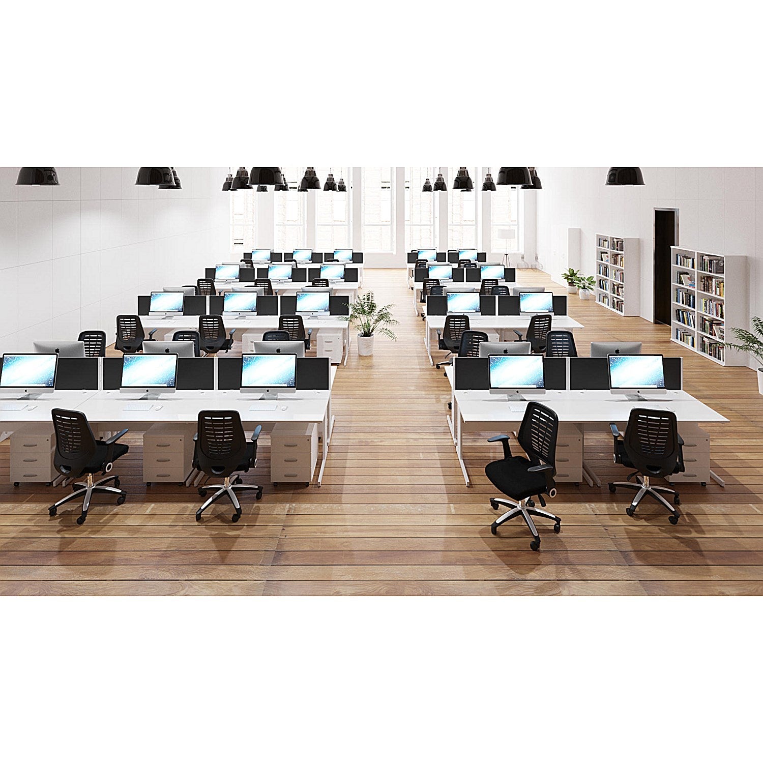 Relay Black Mesh Back Operator Chair, Folding Arms, Black Easy2Order : OP000115ND