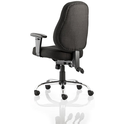 Storm Operator Chair, Height Adjustable Arms, Black Easy2Order : OP000127