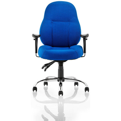Storm Operator Chair, Height Adjustable Arms, Blue