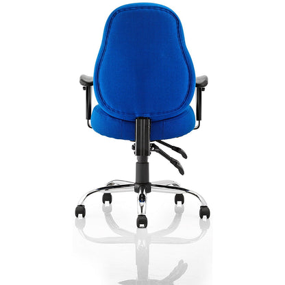 Storm Operator Chair, Height Adjustable Arms, Blue