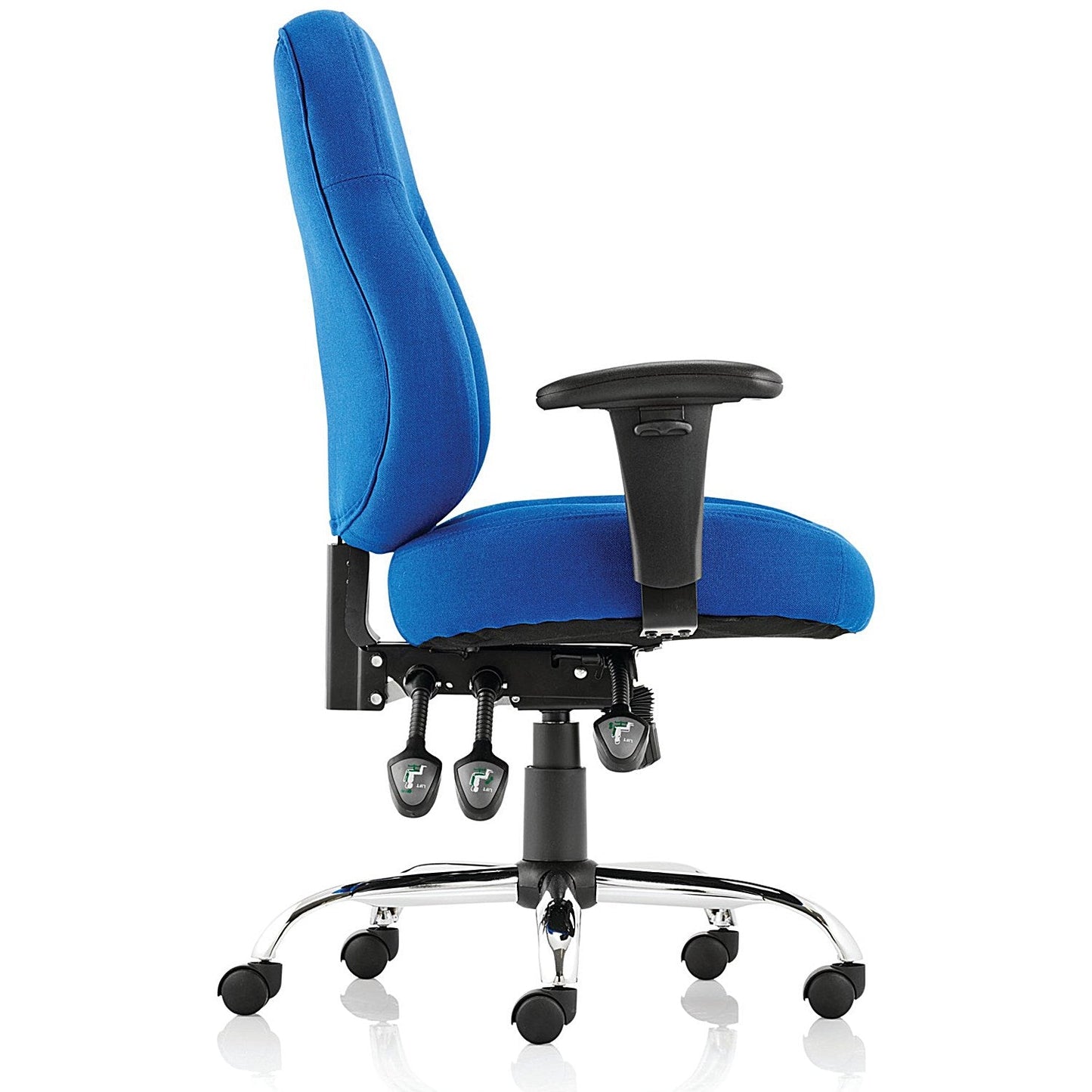 Storm Operator Chair, Height Adjustable Arms, Blue Easy2Order : OP000128