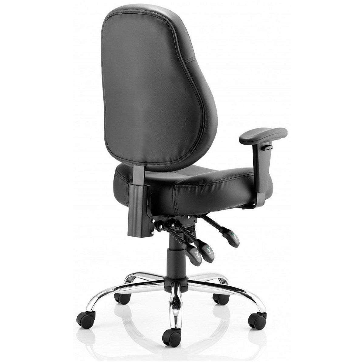 Storm Bonded Leather Operator Chair, Height Adjustable Arms, Black Easy2Order : OP000129