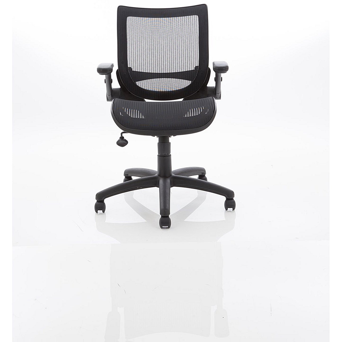 Fuller Mesh Operator Chair, Height Adjustable Arms, Black