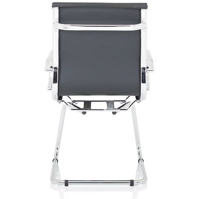 Nola Leather Cantilever Chair, Black Easy2Order : OP000224