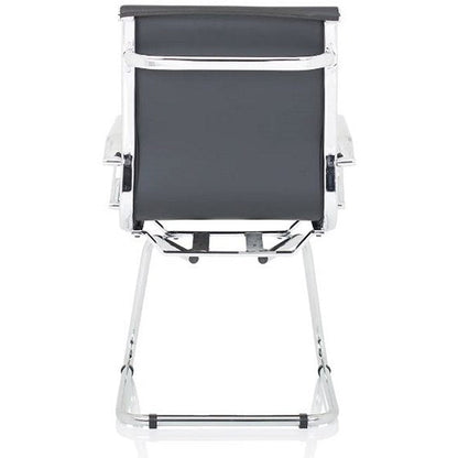 Nola Leather Cantilever Chair, Black Easy2Order : OP000224