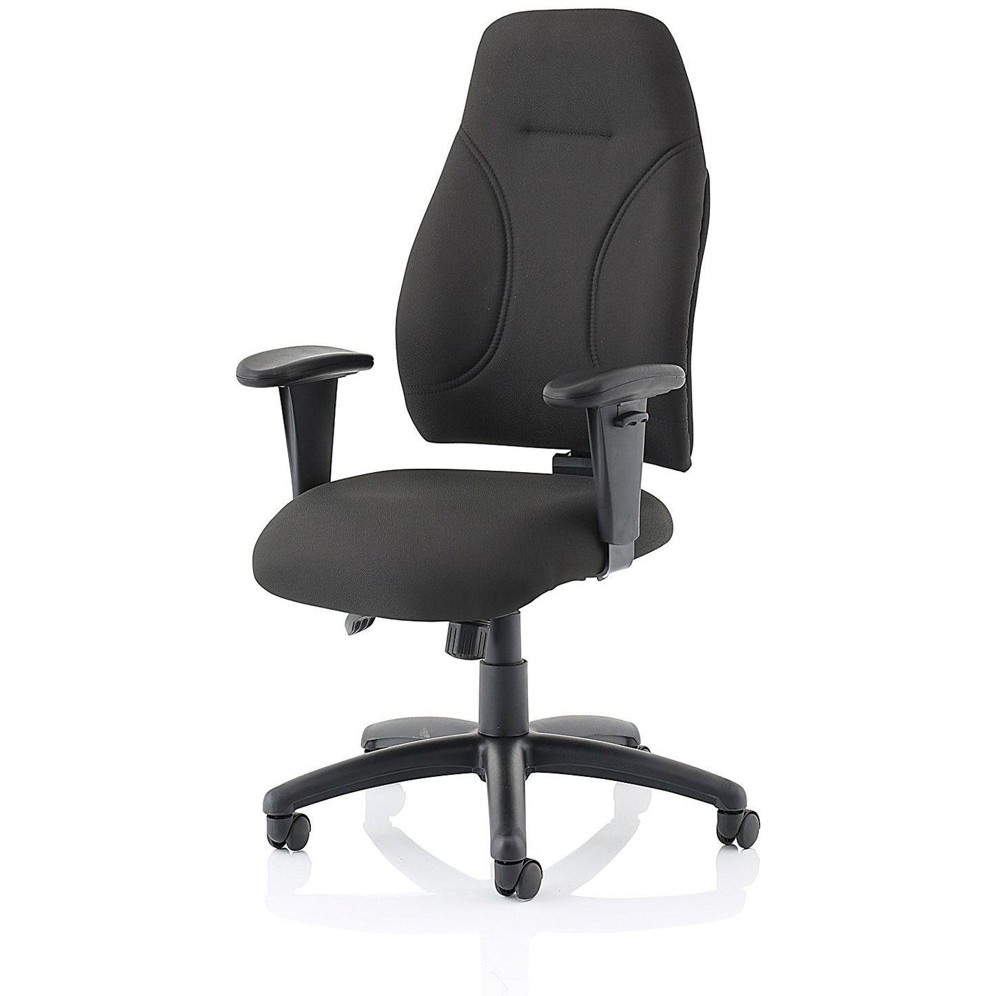 Esme Posture High Back Chair, Height Adjustable Arms, Black