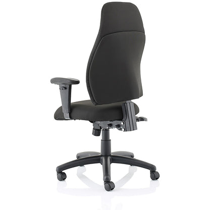 Esme Posture High Back Chair, Height Adjustable Arms, Black