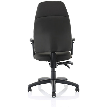 Esme Posture High Back Chair, Height Adjustable Arms, Black