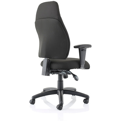 Esme Posture High Back Chair, Height Adjustable Arms, Black