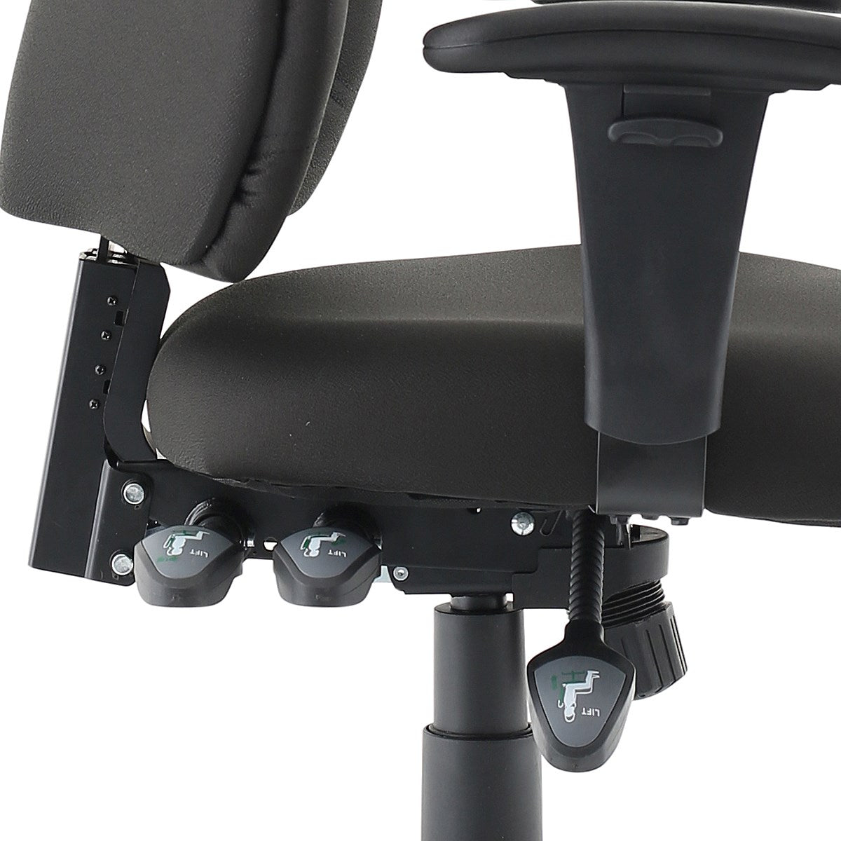 Esme Posture High Back Chair, Height Adjustable Arms, Black