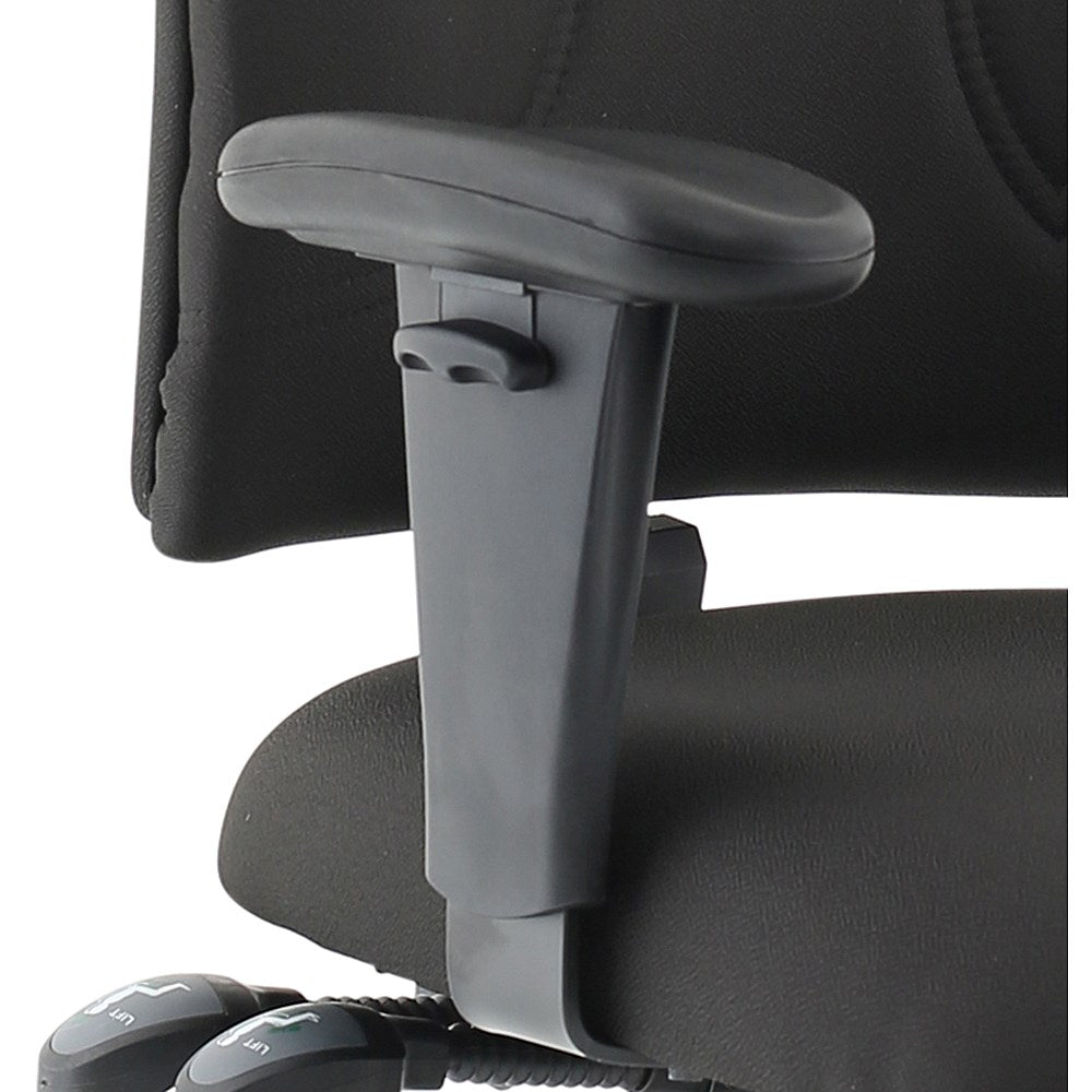 Esme Posture High Back Chair, Height Adjustable Arms, Black