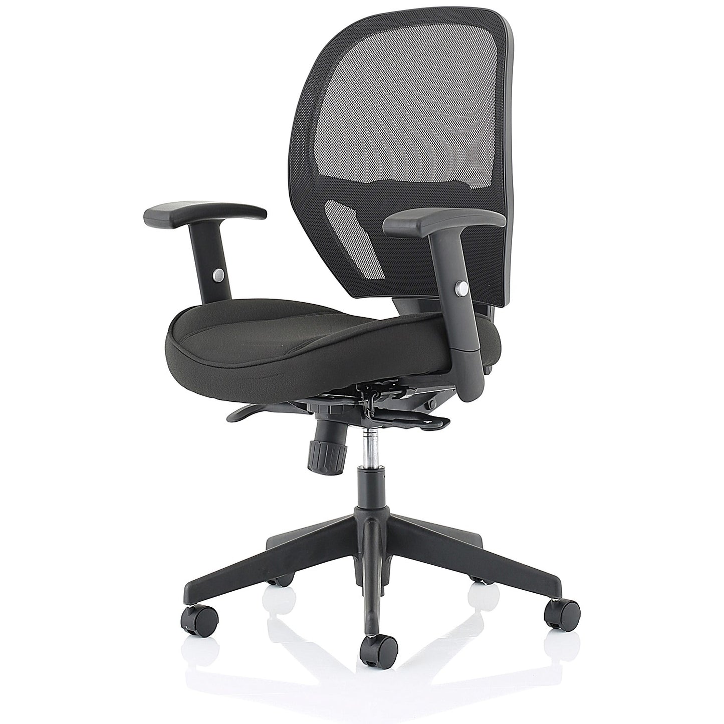 Amaze Mesh Chair, Height Adjustable Arms, Black