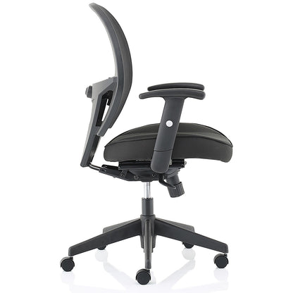 Amaze Mesh Chair, Height Adjustable Arms, Black