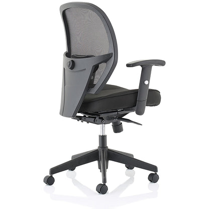 Amaze Mesh Chair, Height Adjustable Arms, Black