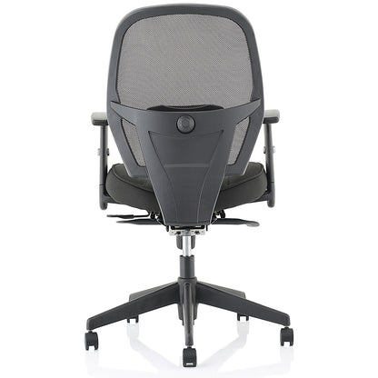 Amaze Mesh Chair, Height Adjustable Arms, Black