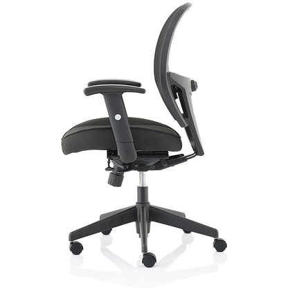 Amaze Mesh Chair, Height Adjustable Arms, Black