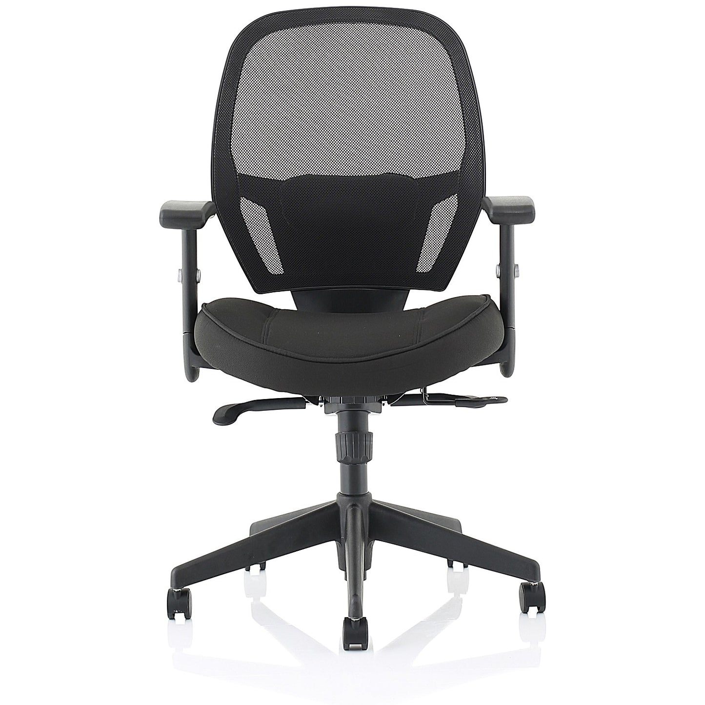 Amaze Mesh Chair, Height Adjustable Arms, Black