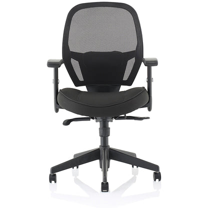 Amaze Mesh Chair, Height Adjustable Arms, Black