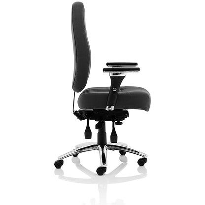 Barcelona Operator Chair, Height Adjustable Arms, Black