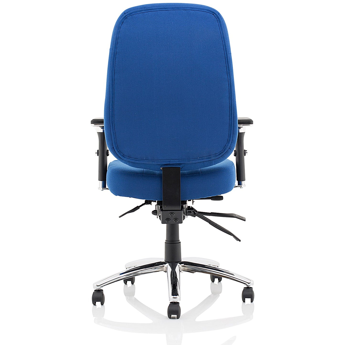 Barcelona Operator Chair, Height Adjustable Arms, Blue
