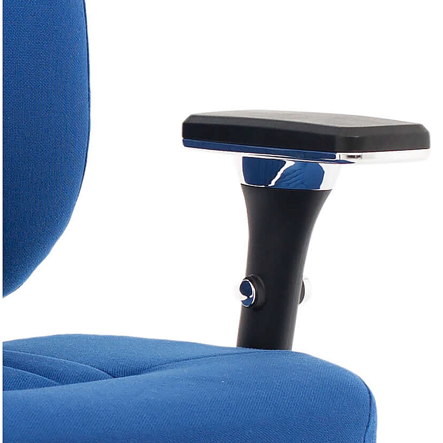 Barcelona Operator Chair, Height Adjustable Arms, Blue