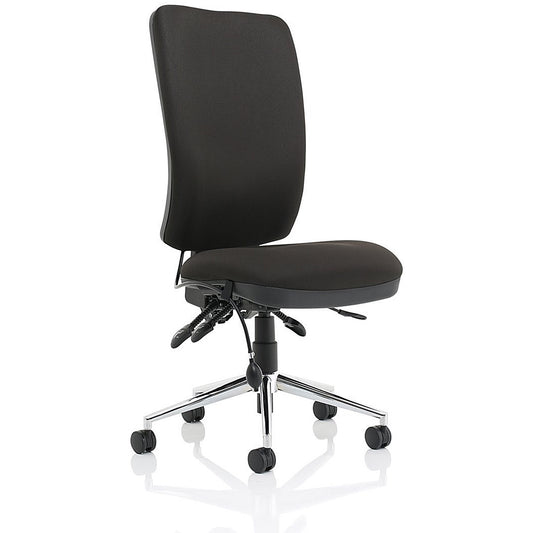 High Back Chiro Operator Chair, Black