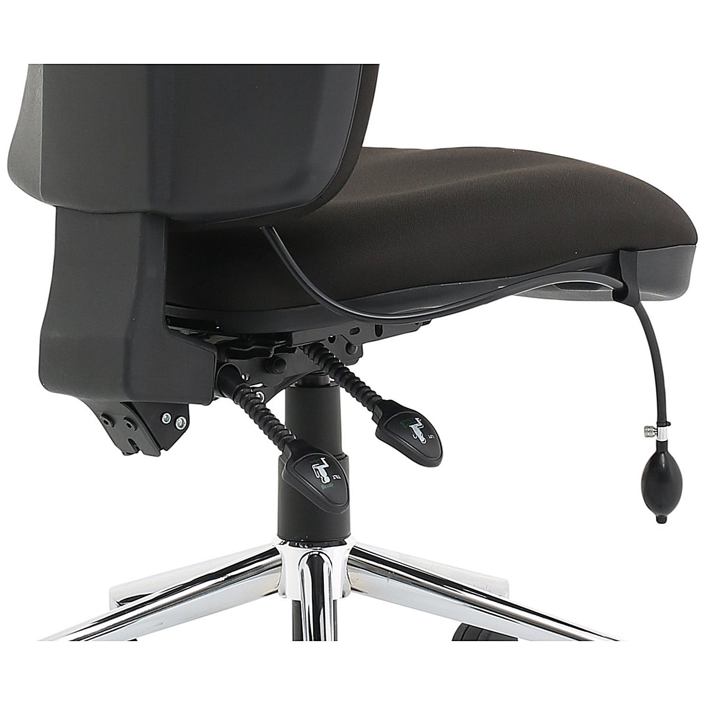 High Back Chiro Operator Chair, Black