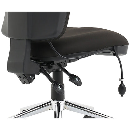 High Back Chiro Operator Chair, Black