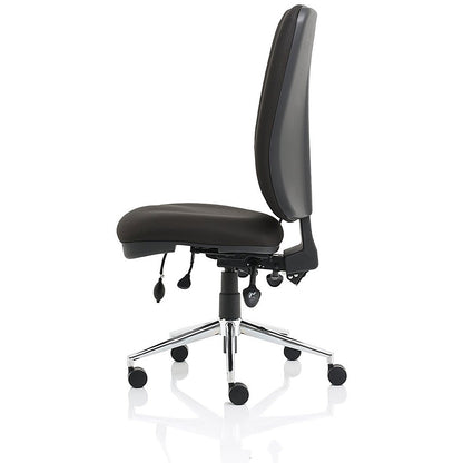 High Back Chiro Operator Chair, Black