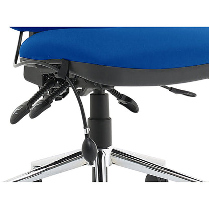 High Back Chiro Operator Chair, Blue