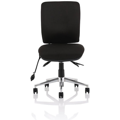 Medium Back Chiro Operator Chair, Black