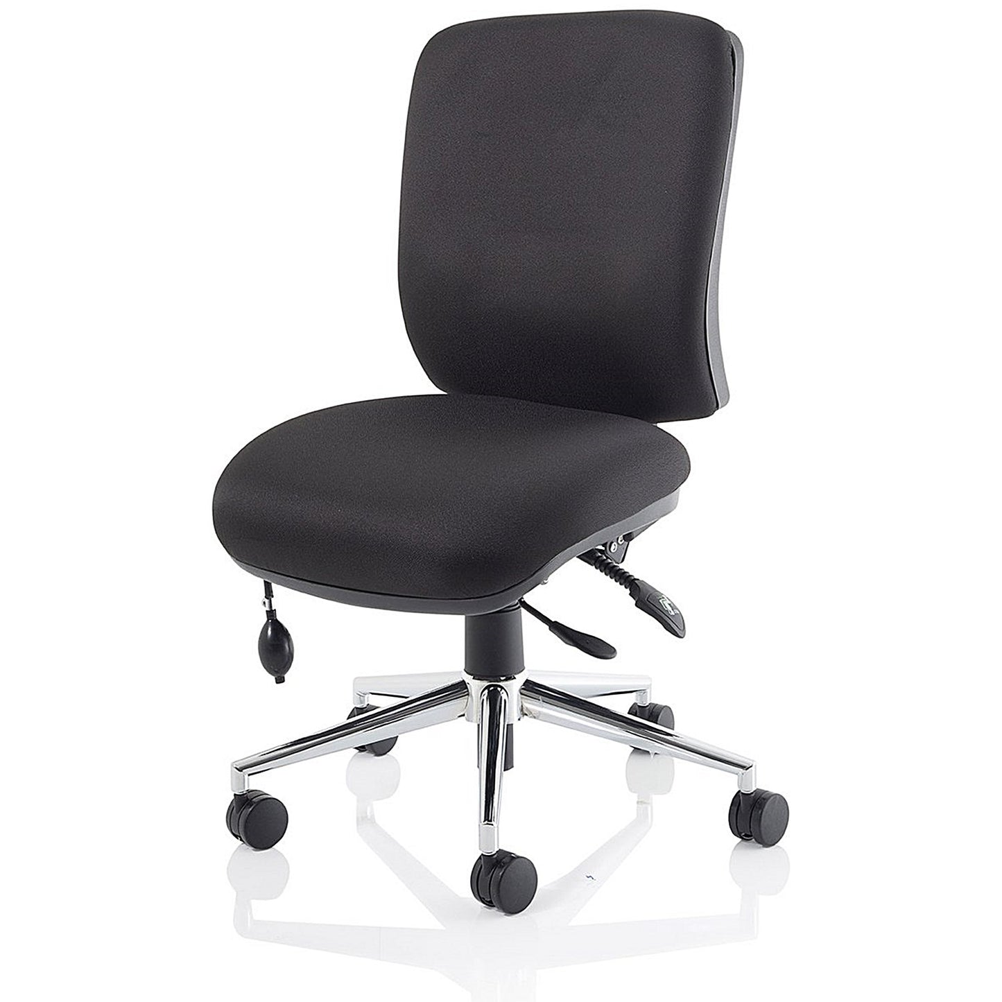 Medium Back Chiro Operator Chair, Black