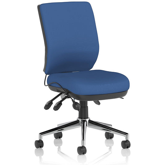 Medium Back Chiro Operator Chair, Blue