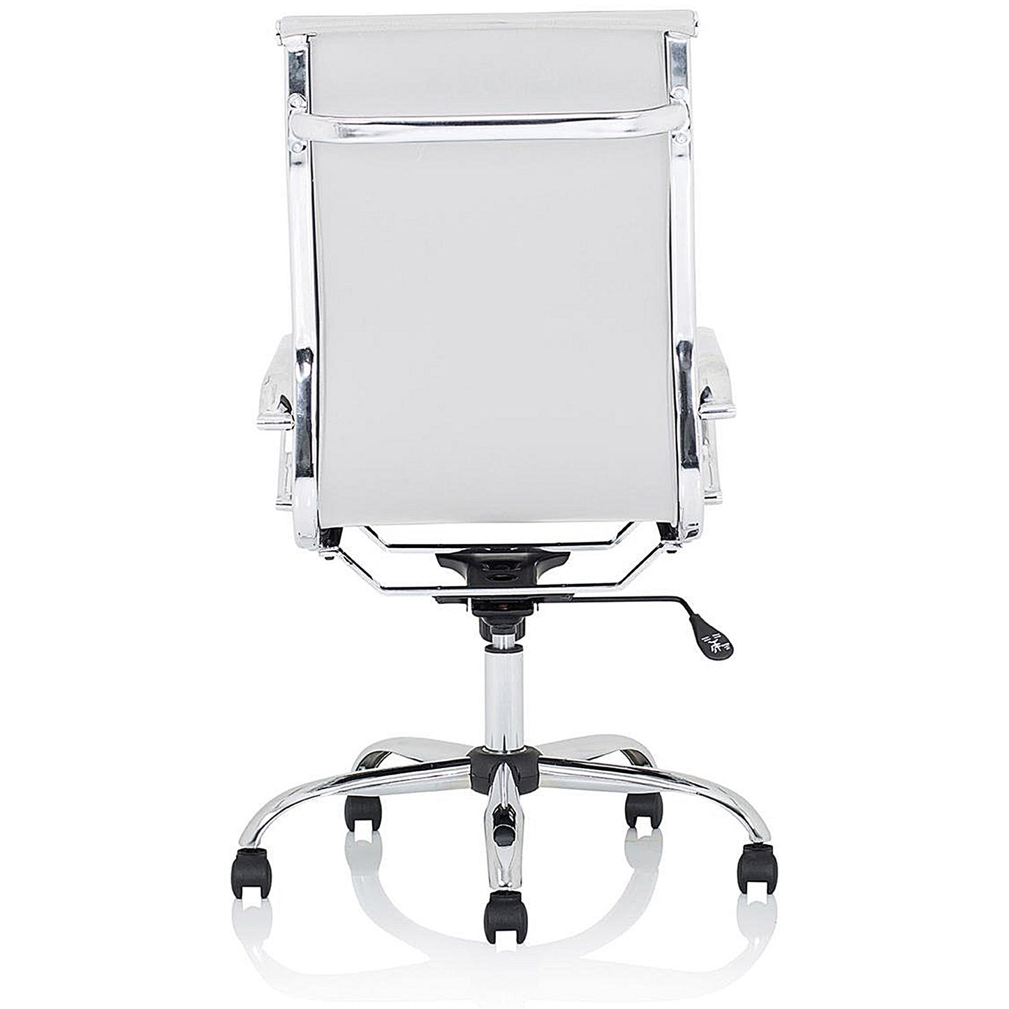 Nola High Back Executive Chair, Fixed Height Arms, White