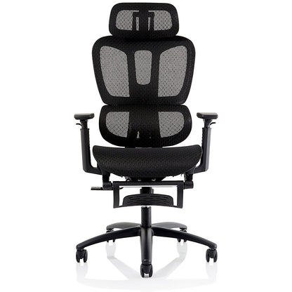 Horizon Executive Mesh Back Chair, Headrest, Height Adjustable Arms, Black