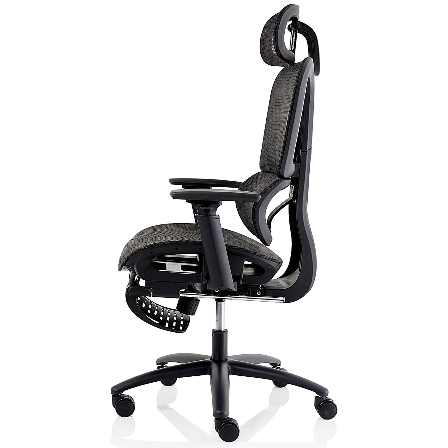 Horizon Executive Mesh Back Chair, Headrest, Height Adjustable Arms, Black