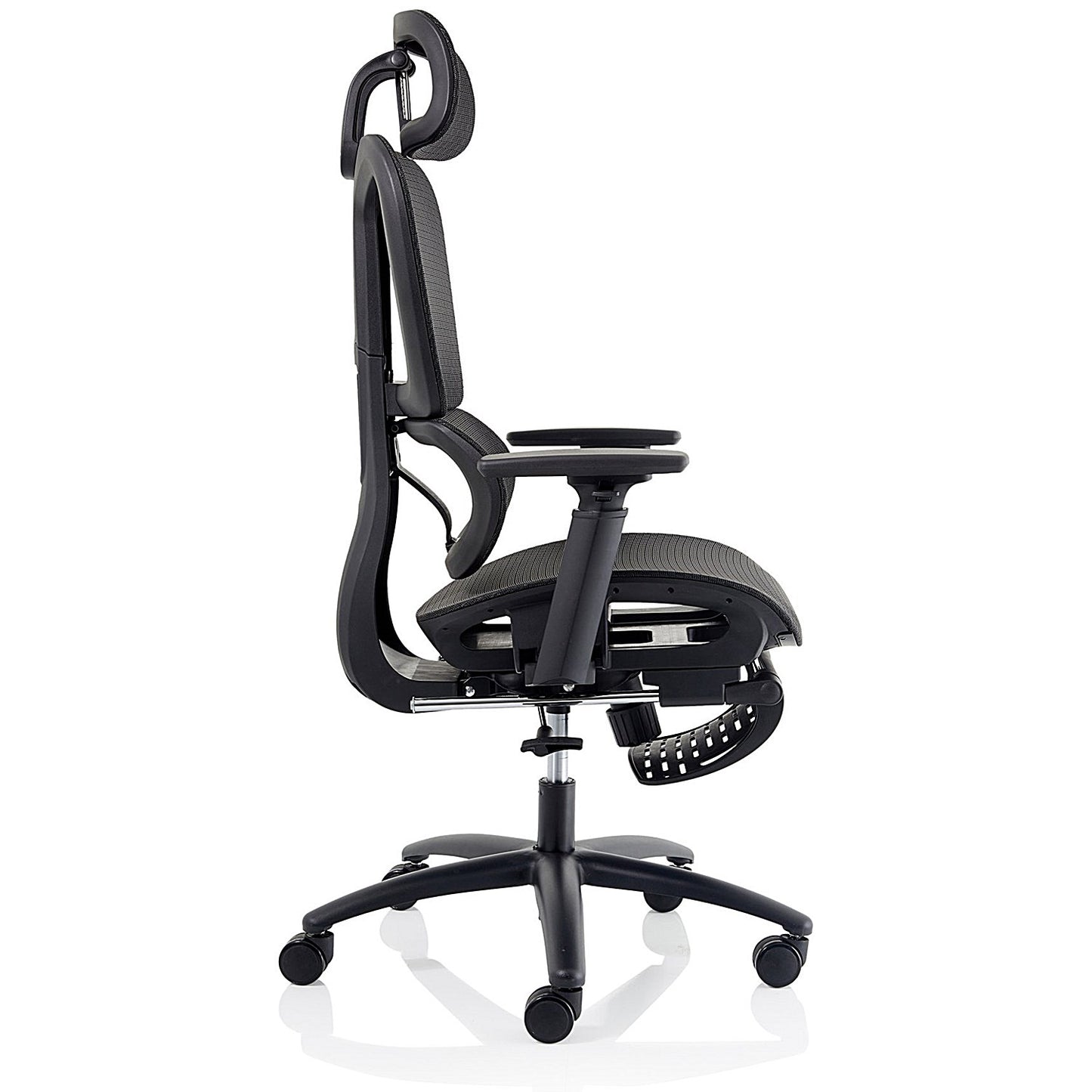 Horizon Executive Mesh Back Chair, Headrest, Height Adjustable Arms, Black