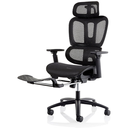 Horizon Executive Mesh Back Chair, Headrest, Height Adjustable Arms, Black