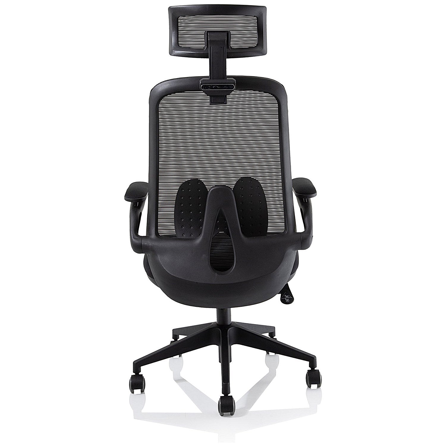 Sigma Executive Mesh Back Chair, Headrest, Folding Arms, Black Easy2Order : OP000320