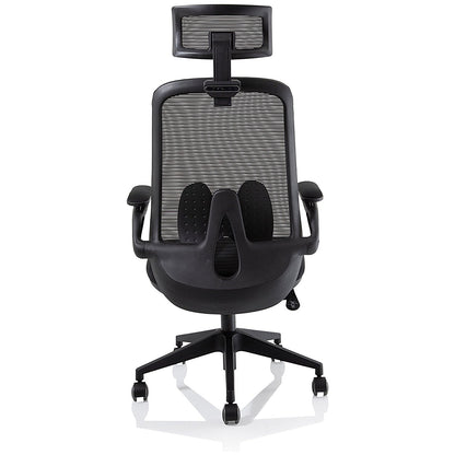 Sigma Executive Mesh Back Chair, Headrest, Folding Arms, Black Easy2Order : OP000320