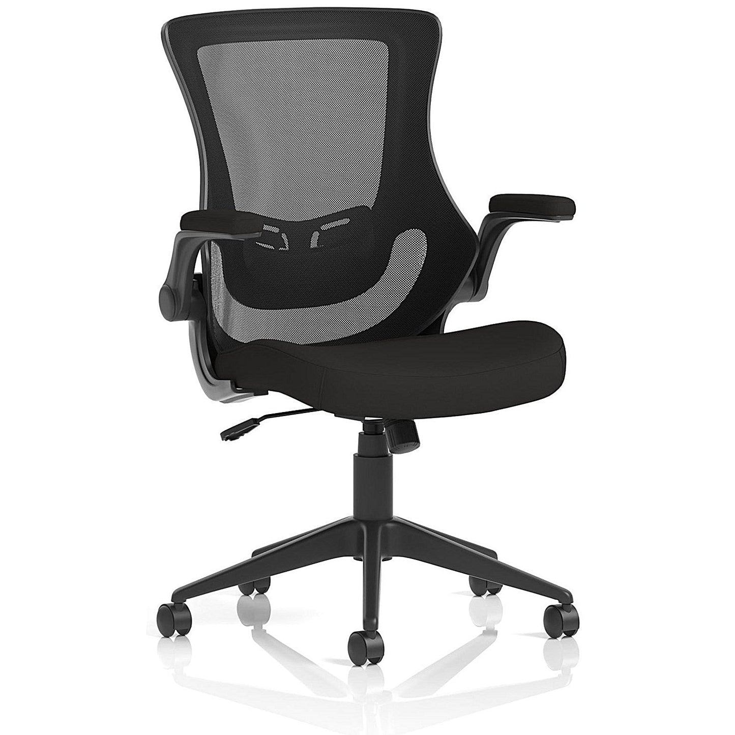 Orbit Mesh Back Operator Chair, Folding Arms, Black