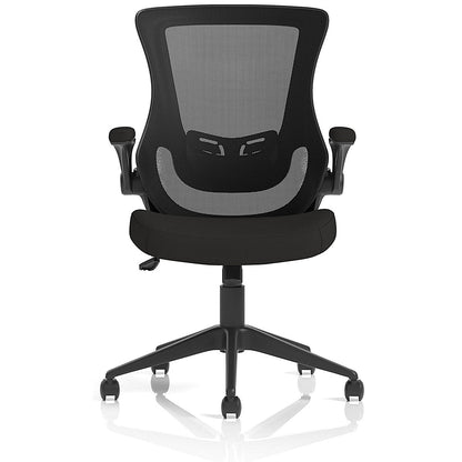 Orbit Mesh Back Operator Chair, Folding Arms, Black