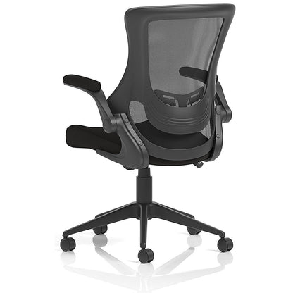 Orbit Mesh Back Operator Chair, Folding Arms, Black