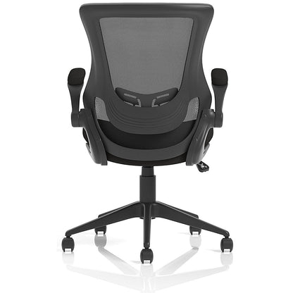 Orbit Mesh Back Operator Chair, Folding Arms, Black Easy2Order : OP000326
