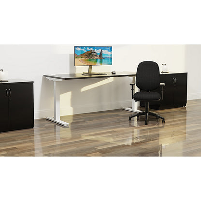 Eclipse Plus II Lever Task Operator Chair With Pump Lumbar, Folding Arms, Blue Easy2Order : OP000353